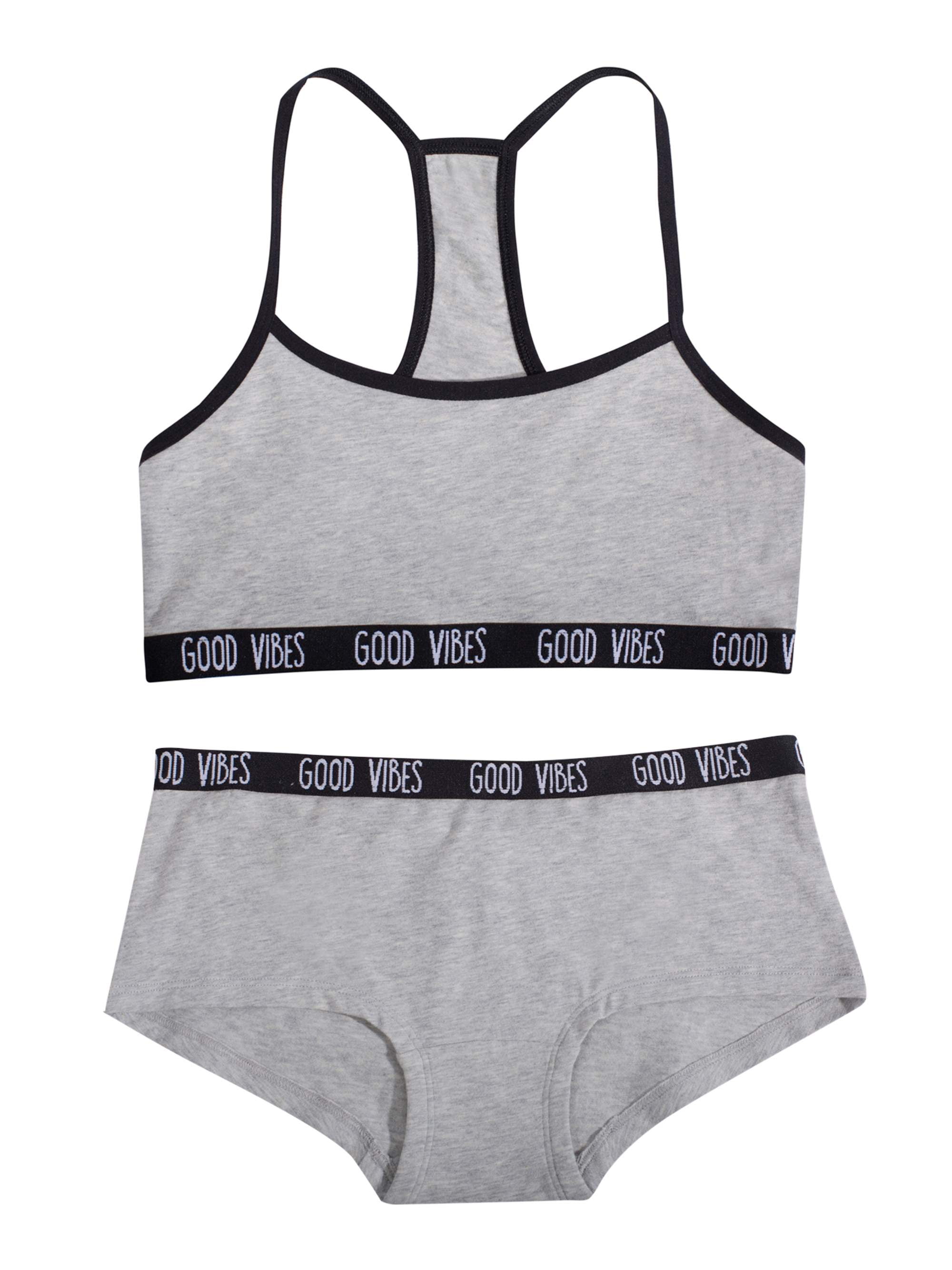 Fruit of the Loom Girls Bra and Boyshort Panty Set (Little Girls & Big Girls)