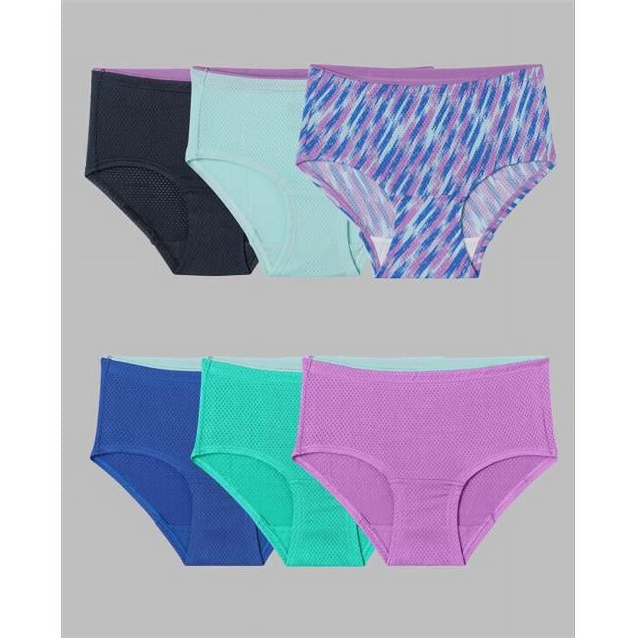 Fruit of the Loom Women's Signature Low Rise Briefs 8-pack Breathable Micro Mesh, Assorted, 6 Fruit of the Loom Women's Signature Low Rise Briefs 8-pack Breathable Micro Mesh, Assorted, 6