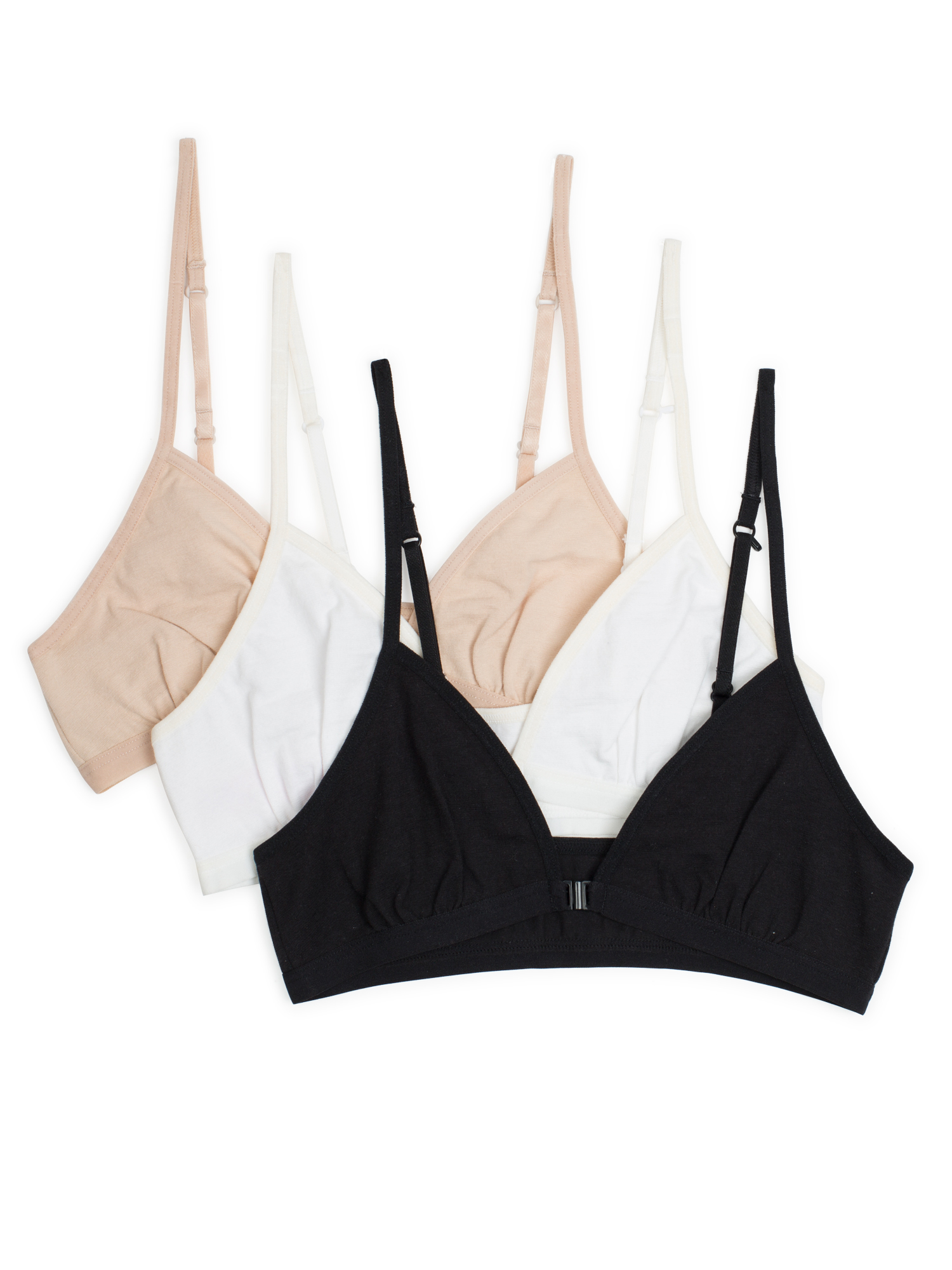 Fruit of the Loom Girls Convertible Bralette 3-Pack, Sizes 28-38 - image 1 of 2
