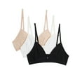 thumbnail image 1 of Fruit of the Loom Girls Convertible Bralette Bra 3-Pack, Sizes 28-38, 1 of 2