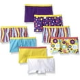thumbnail image 1 of Fruit of the Loom Girls' Cotton Boyshort Underwear 8, 8 Pack - Fashion Assorted, 1 of 4