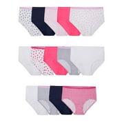 Fruit of the Loom Girls' Cotton Brief Underwear, 14 Pack