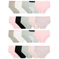 thumbnail image 1 of Fruit of the Loom Girls' Cotton Brief Underwear, 20 Pack, Sizes 4-14, 1 of 11