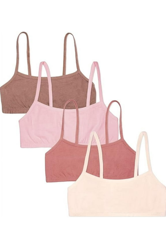 Girls' Cotton Spaghetti Strap Sport Bra