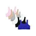 thumbnail image 1 of Fruit of the Loom Girls Cotton Sports Bra 6-Pack, Sizes 28-38, 1 of 1
