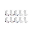 thumbnail image 1 of Fruit of the Loom Girls Crew Socks 10-Pack, Sizes S-L, 1 of 4