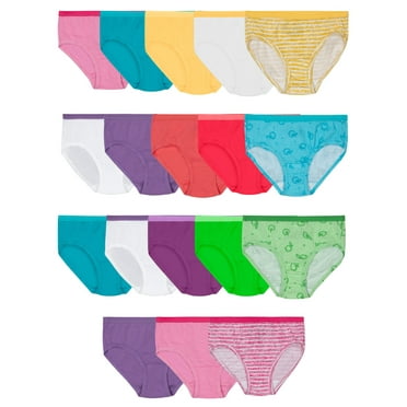 Fruit of the Loom Girls Eversoft Brief Underwear, 14 4 Bonus Pack, Sizes 4-16