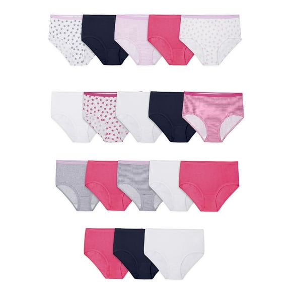 Fruit of the Loom Girls Eversoft Brief Underwear, 14 4 Bonus Pack, Sizes 4-16