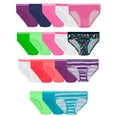 thumbnail image 1 of Fruit of the Loom Girls Eversoft Hipster Underwear, 14+4 Bonus Pack, Sizes 4-16, 1 of 6