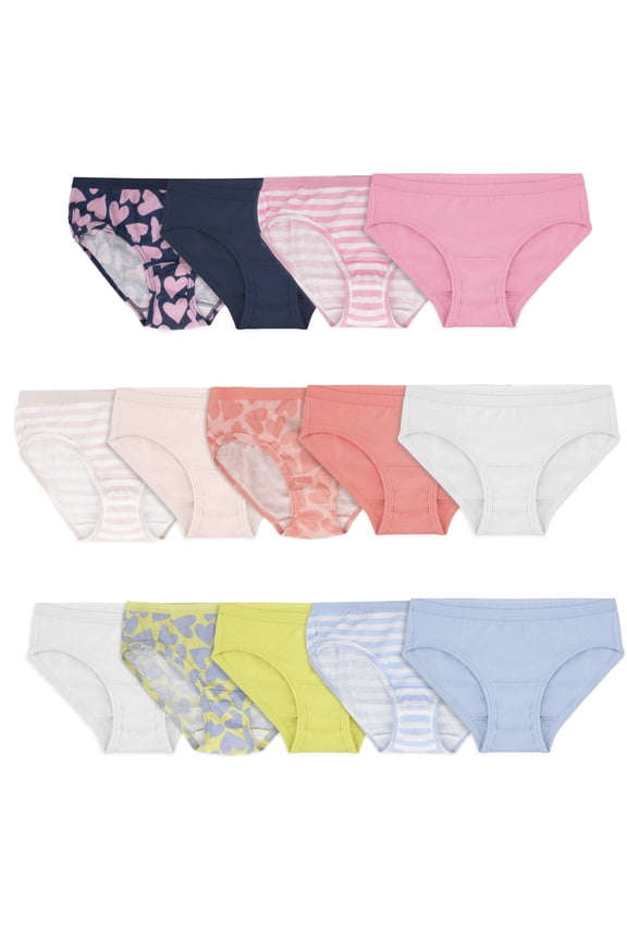 Girls' Eversoft Hipster Underwear, 14 Pack, Sizes 4-14