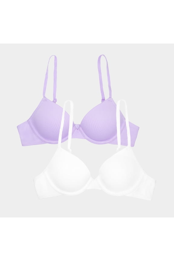 Girls 2-Pack First T-Shirt Bra with Underwire