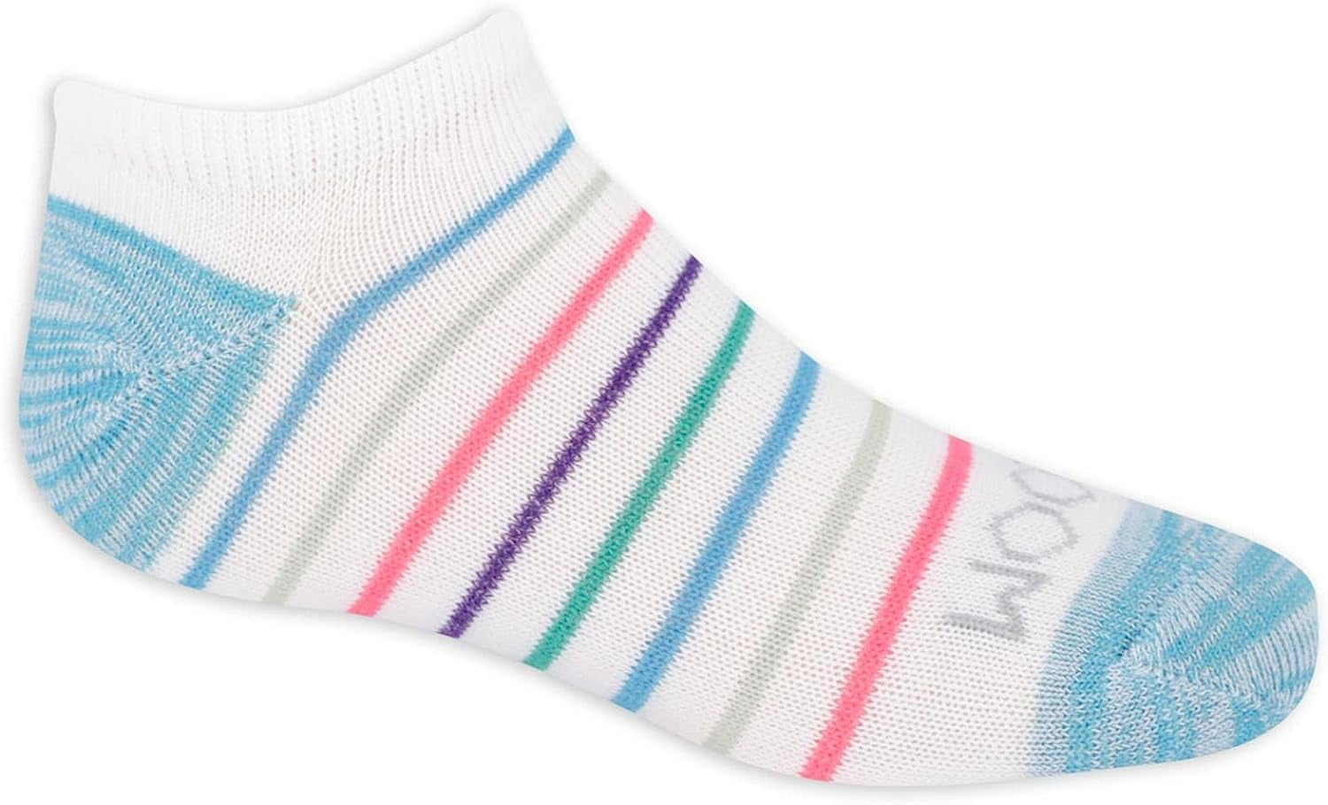 Fruit of the Loom Girls Lightweight No Show Socks 10 Pair Medium White ...