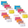 thumbnail image 1 of Fruit of the Loom Girls' Little Cotton Underwear, Multipacks (Packs of 22 & 24), 22 Pack-Boyshort-Fashion Assorted, 6, 1 of 1
