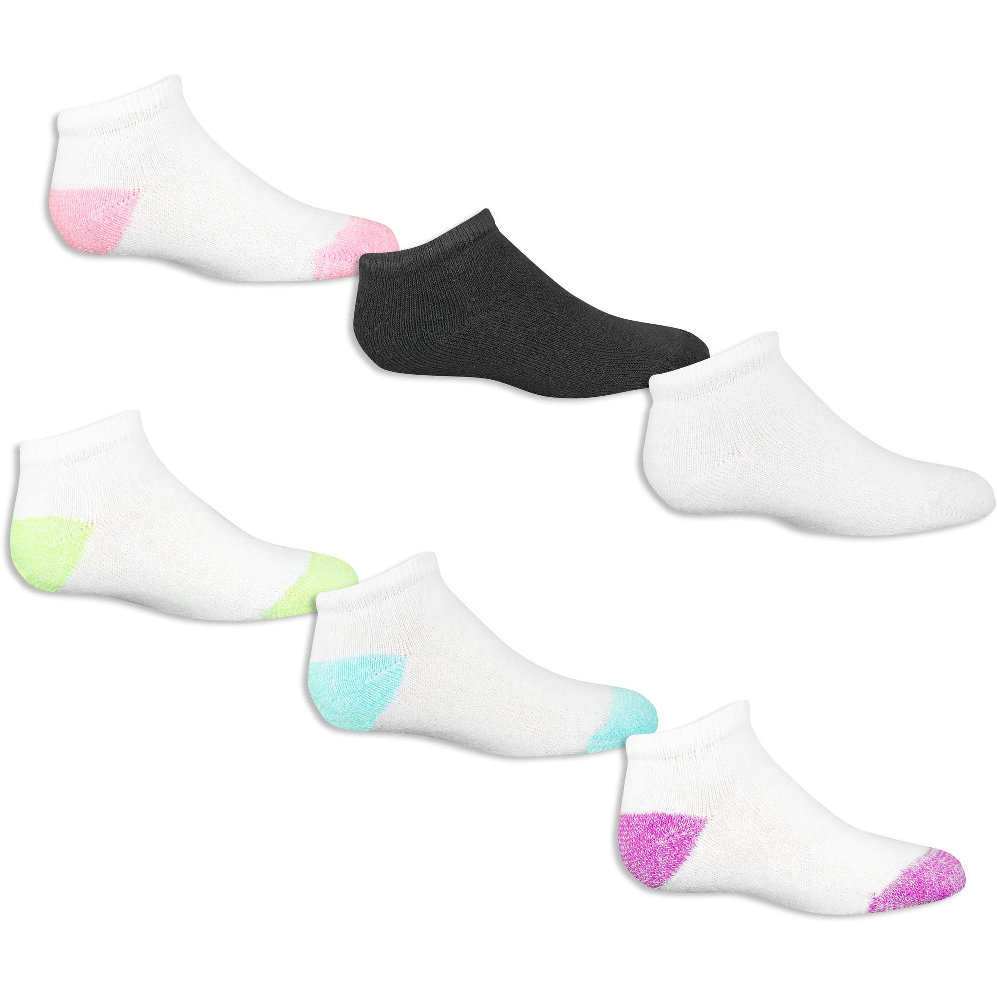 Fruit of the Loom Girls Low Cut Socks 10-Pack, Sizes S-L - Walmart.com