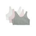 thumbnail image 1 of Fruit of the Loom Girls Pull Over Built Up Strap Cotton Sport Bra, 3-Pack, Sizes 28-38, 1 of 3