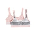 thumbnail image 1 of Fruit of the Loom Girls Pull Over Cotton Sports Bra 2-Pack, Sizes 28-38, 1 of 2