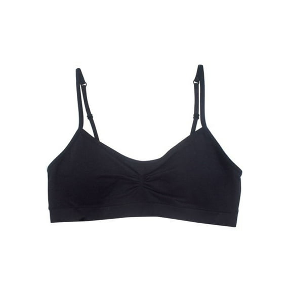 Fruit of the Loom Girls' Seamless Shirred Front Bralette With Removable Pads, Sizes 4-18