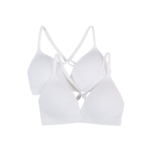 Fruit of the Loom Girls Seamless Soft Cup Bra 2-Pack, Sizes 28-38