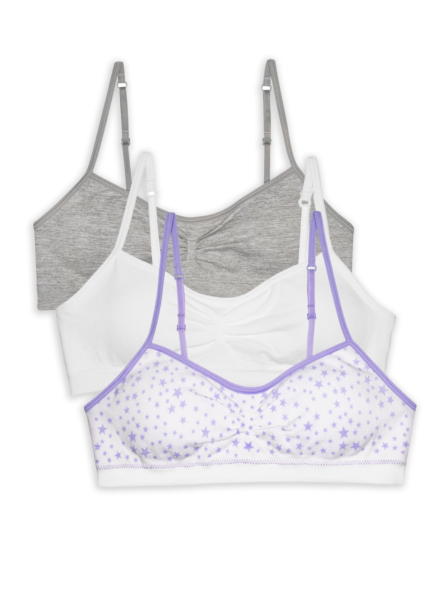 Fruit Of The Loom Girls Seamless Trainer Bra With Removable