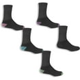 thumbnail image 1 of Fruit of the Loom Girls Socks, 6 Pack Crew (Little Girls & Big Girls), 1 of 4
