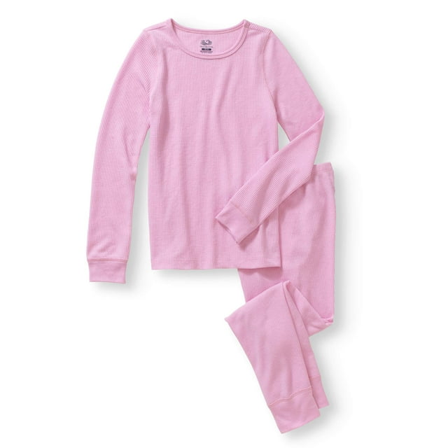 Fruit of the Loom Girls' Soft Waffle Thermal Underwear Set (Little Girls & Big Girls)