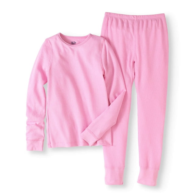 Fruit of the Loom Girls' Soft Waffle Thermal Underwear Set (Little Girls & Big Girls)