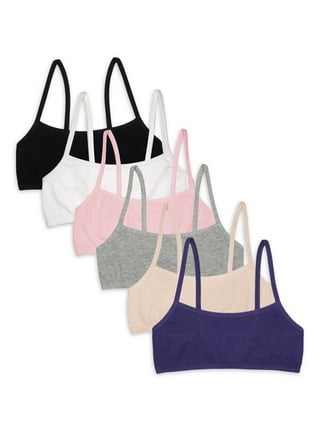 Fruit of the Loom Girls Seamless Training Bra with Removable Modesty Pads,  3-Pack Sizes 28-36