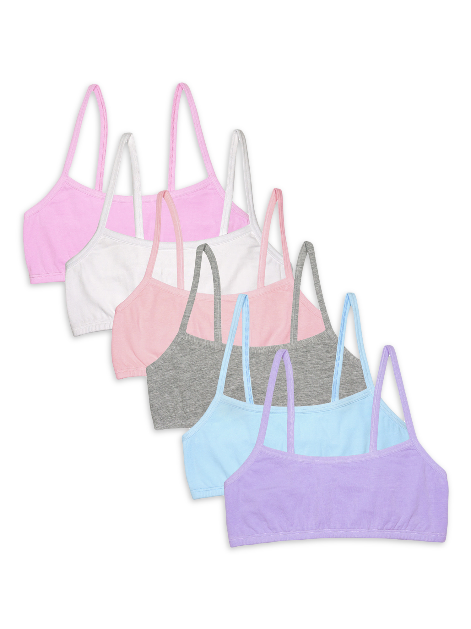 Fruit Of The Loom Reggiseno Sportivo Cotton Built-up | Confezione Da 3, Tessuto Flessibile E Traspirante, Colore 28