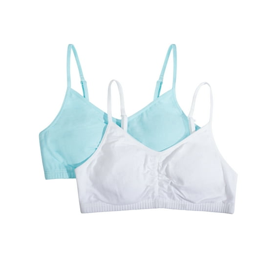 Fruit of the Loom Girls Sports Bra 2-Pack, Sizes 28-38