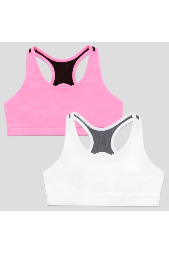 Girls Stay Dry 2-Pack Racerback Sports Bra