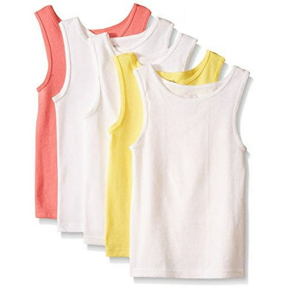 Fruit of the Loom Girls Tank Top, 5 Pack Undershirt, Sizes S - L