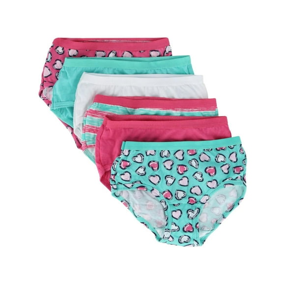 Fruit of the Loom Girls Underwear Cotton Briefs, 6 Pack (Little Girls & Big Girls)