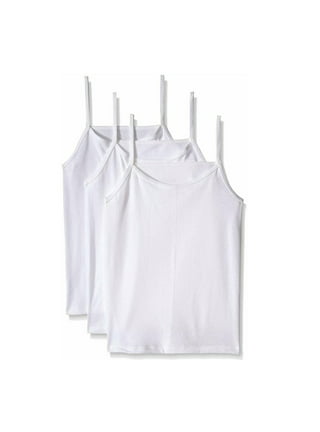 Rene Rofe Girls Solid White Tagless Cami Super Soft Undershirts (3/Pack) :  : Clothing, Shoes & Accessories