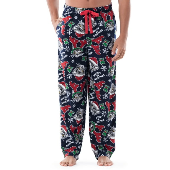 Fruit of the Loom Graphic Print Holiday Leisure Pockets Elastic Waistband Pajamas (Men's), 1 Pack