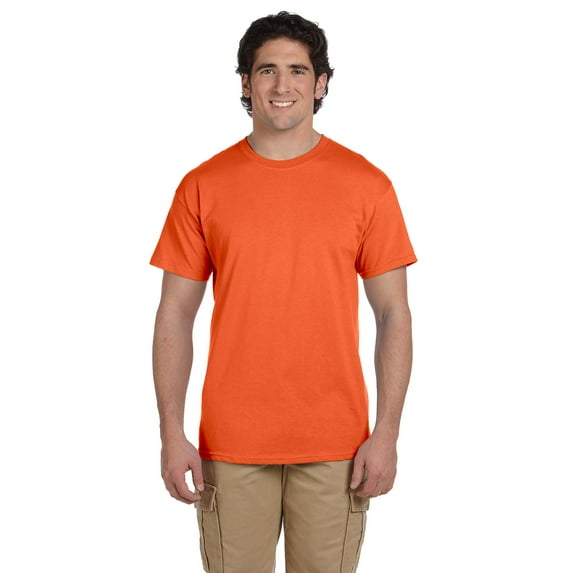 Fruit of the Loom - HD Cotton Short Sleeve T-Shirt - 3930R, Burnt Orange, 2X, Pack Of 3, Fruit of the Loom Mens T-Shirts