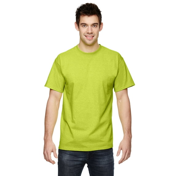 Fruit of the Loom - HD Cotton Short Sleeve T-Shirt - 3930R, Safety Green, M, Pack Of 3, Fruit of the Loom Mens T-Shirts