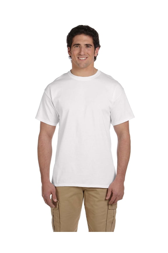 - HD Cotton Short Sleeve T-Shirt - 3930R, White, L, Pack Of 3, Fruit of the Loom Mens T-Shirts