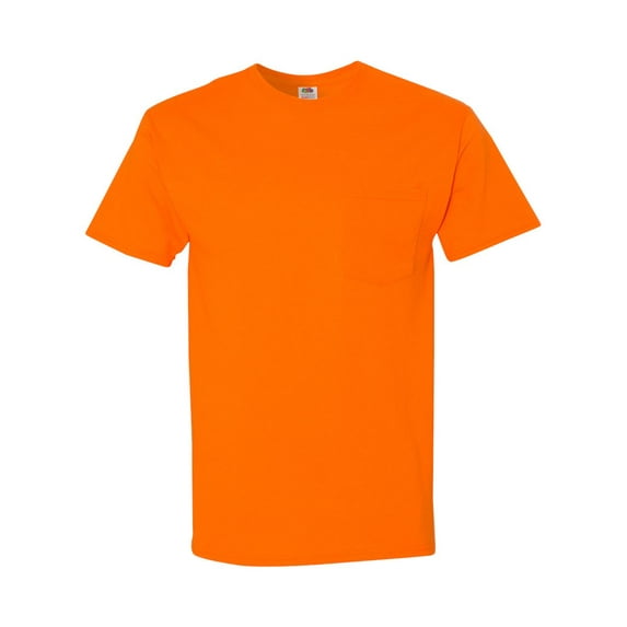 Fruit of the Loom HD Cotton T-Shirt with Pocket for Men Size up to 3XL