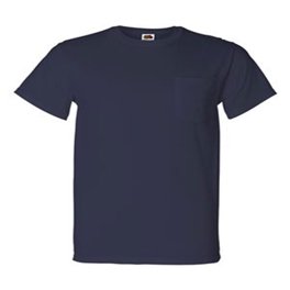 ★送料・関税込★TRILLION★TWO POCKET OVERFIT COTTON SHIRTS★ Fruit of the Loom Men's HD Cotton T-Shirt with Pocket, Size