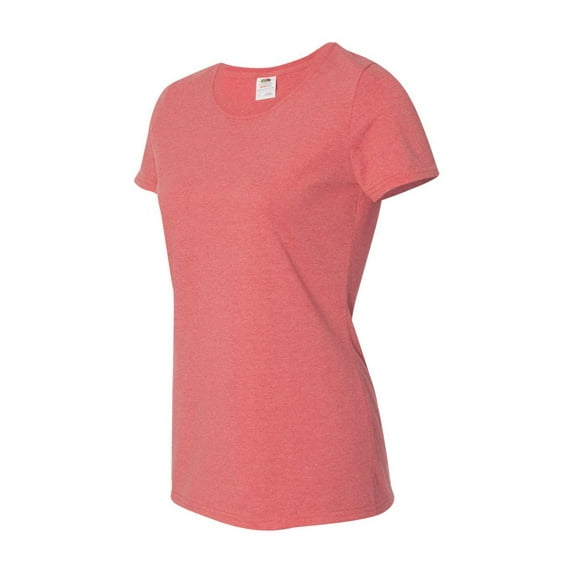 Fruit of the Loom HD Cotton Women's Short Sleeve T-Shirt L3930R - Retro Heather Coral Size L