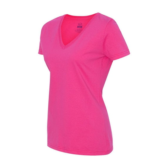 Fruit of the Loom HD Cotton Women�'s V-Neck T-Shirt