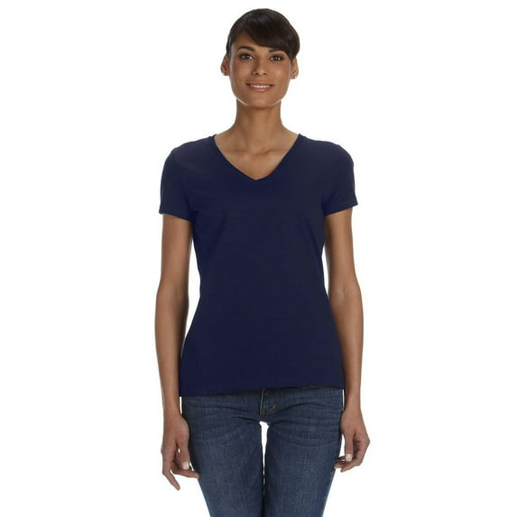 Fruit of the Loom - HD Cotton Women's V-Neck T-Shirt - L39VR