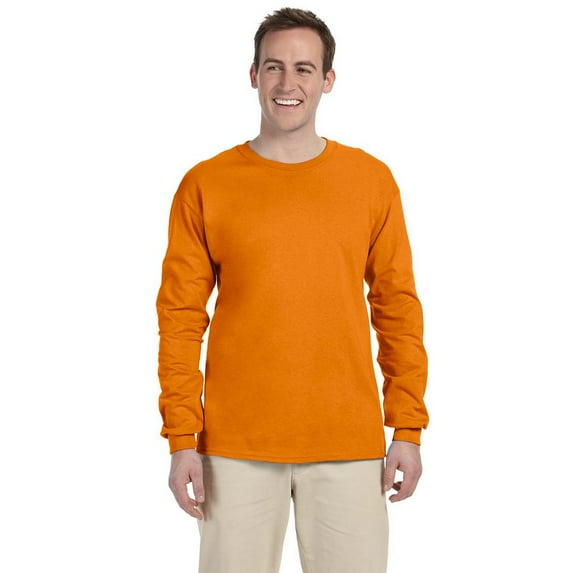 Fruit of the Loom HD Cotton for Men Women Long Sleeve Tshirt Shirt Casual Sport up to 3XL