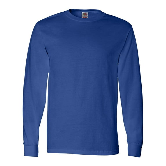Fruit of the Loom HD Cotton for Men Women Long Sleeve Tshirt Shirt Casual Sport up to 3XL