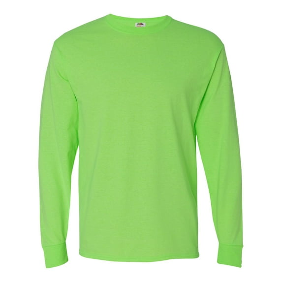 Fruit of the Loom HD Cotton for Men Women Long Sleeve Tshirt Shirt Casual Sport