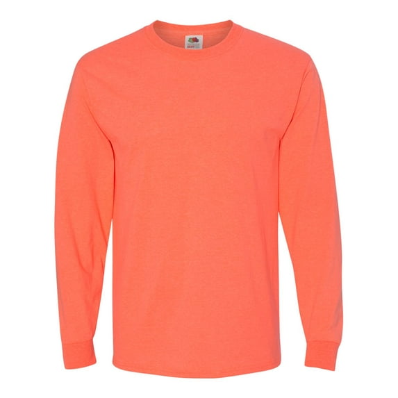 Fruit of the Loom HD Cotton for Men Women Long Sleeve Tshirt Shirt Casual Sport
