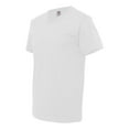 thumbnail image 1 of Fruit of the Loom - HD White 100% Cotton V-Neck T-Shirt, 1 of 1