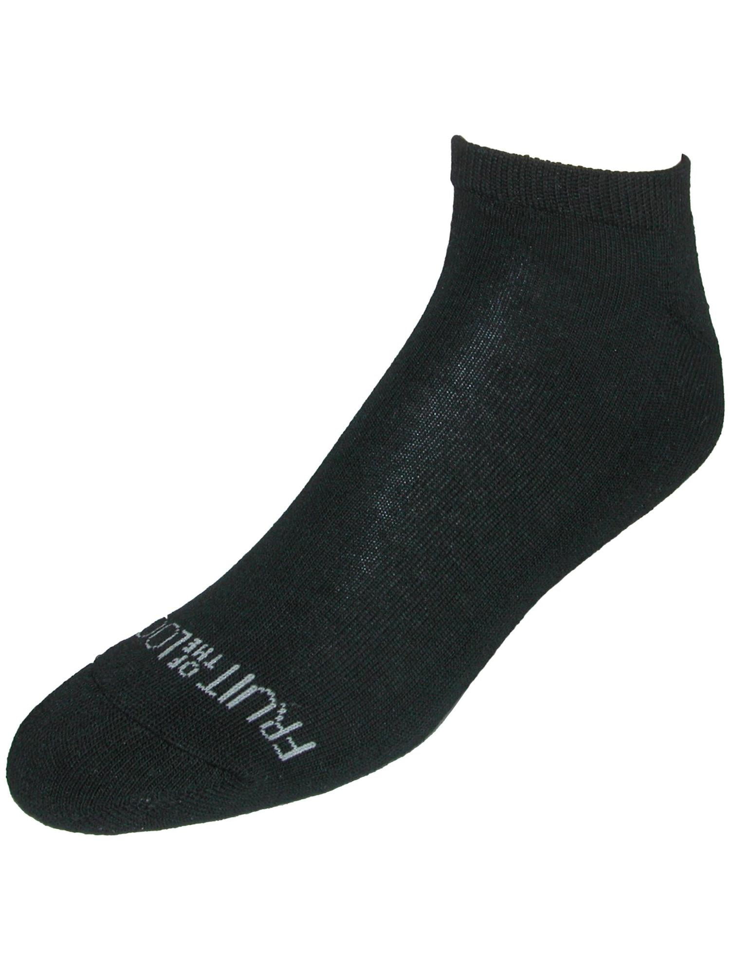 Fruit of the Loom Half Cushion No Show Socks (6 Pair Pack) (Men ...