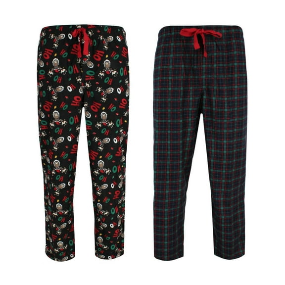 Fruit of the Loom Holiday Fleece Pajama Pant (Pack of 2) (Men Big & Tall)