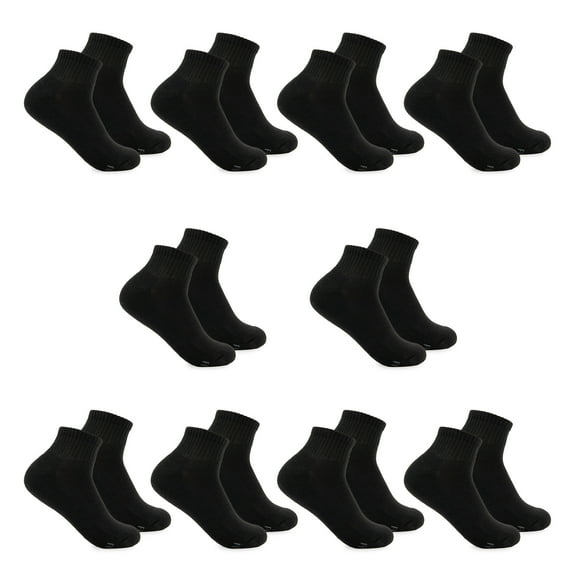 Fruit of the Loom All Day Comfort Boys Ankle Socks, Sizes 4.5-9, 10-Pack